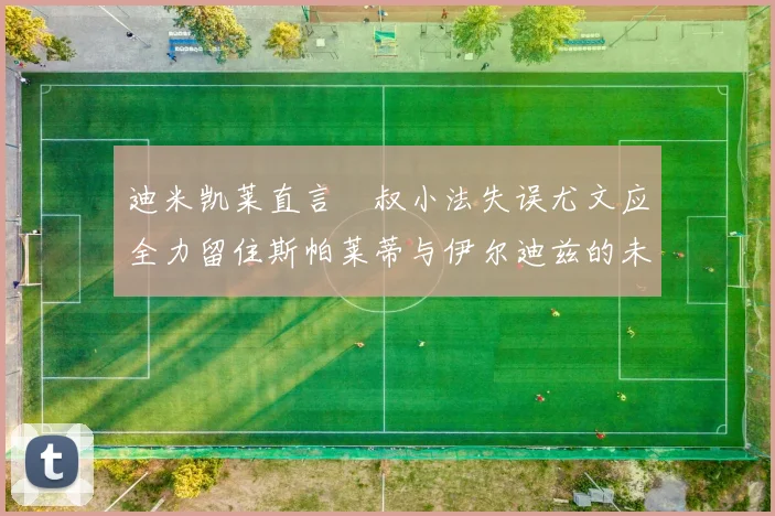 迪米凯莱直言囧叔小法失误尤文应全力留住斯帕莱蒂与伊尔迪兹的未来分析